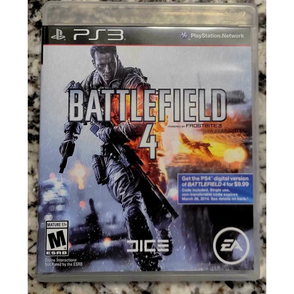 SOBY PLAYSTATION 3 PS3: Battlefield 4,CIB,TESTED,MANUAL,CLN DISC, FAST SHIPPING